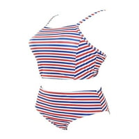 Tank + dno za žene Tankini set kupaći kostimi kupaći konstruisti zavojni podstavljeni baged bez leđima bez plaže za kupanje cvjetni ispis prugasti