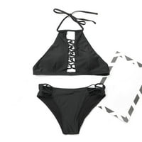 Žene kupaćih kostimi Žene Kupari za zavoj Bikini set Push-up podstavljeni grudnjak Kupanje kupaći odjeći
