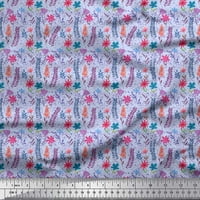 Siamoi Crepe svilena tkanina i cvjetni umjetnički otisak šivaći tkaninski dvorište širom