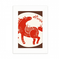 Godina konjske životinje Kina Zodijak Red Desktop Foto okvir za prikaz slike Dekoracija umjetnosti