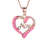 Ogrlice Privjesci MAM Početna ženska inicijalna privjesak za privjesak za srce Podesiva ogrlica poklon
