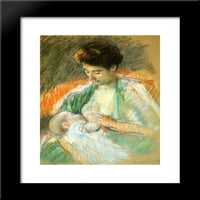 Majka ruža njezina djeteta uokvirena umjetnička print Mary Cassatt