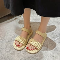 Sandale za žene AOLEJEA Odmor uštedu Ljeto Moda Jedna linija Debela potplat Ženska cipela Ležerne otvorene