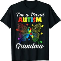 'm ponosni autizam baka puzzle vrpca leptir svjesnost kratkih rukava majica