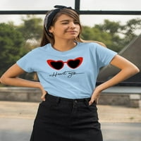 Retro crvena sunčana naočala za sunčanje majice - MIMage by Shutterstock, ženska x-velika