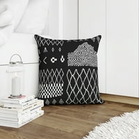 Marokanski patchwork black akcent jastuk od Kavka dizajna