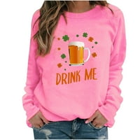 Dukseri pulover Dukseli Casual Comfy Fals modne odjeće Pijte me Ženski festival piva Personalizirani