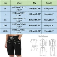 Ljetne kratke hlače za muškarce Teretne hlače Slim i moderan elastični struk džep Tethers Gy Veličina