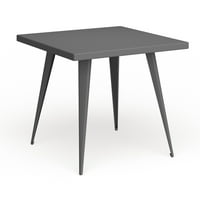 Ugljični potkrovlje SWAN industrijski kvadratni metalni trpezarijski stol - n siva siva finiš