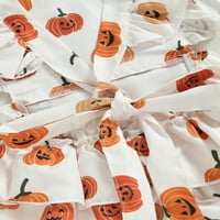SUNISERY BABY Girls Halloween kombinezon za pucketin print rubper vrhovi sa trakom za glavu