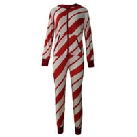 Božićnice Žene s kapuljačom Pajamas dugih rukava Termalna donje rublje Novost Novost za spavanje Kućišta