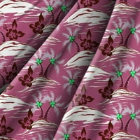 Prirodna čista pamučna havajska ispisana tkanina sa dvorištem širom