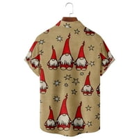 Božićna lutka i zvjezdani uzorak odjeća gornja košulja kratkih rukava s kratkim rukavima