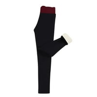 Hvyesh Ženske ručke obložene nogama toplo debeli viseći struk Trčevi temmske hlače Termički tajice za mršavljenje plišane stručne strugove