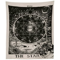 Star Sun mjesec breskve kože baršunaste ispis tapiserija za tapetu za ručnik joga mat a