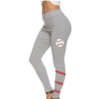 Oalirro ženske joge hlače visokog struka gležnjače sive udobne joga hlače za žene XL