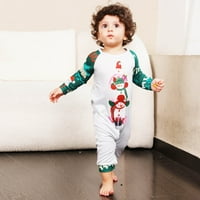 PJS Toddler Baby Boys Girgin Božić Fashion Slatko snjegović Print Romper Family Roditelj-dijete Nosite