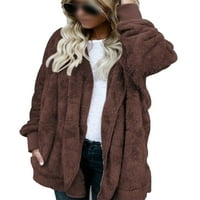 Cindysus ženska odjeća kardigan kaput dugih rukava jakna zima topli kaput bez kave