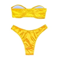 Žene kupaće kostimi modni bandeau Podignite brazilske kupaće kostime za plažu odjeću za žene za kupanje