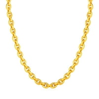 Nakit 14k žuto zlato Fancy ogrlica 18 '' za žene