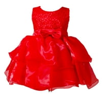 Djevojke se oblače elegantno rubknot popise solidne boje midi ljetne djeveruše haljine crvene boje