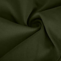 Vojska zelena nova proljeća i ljetna ženska čvrsta boja ubode prednji džep visoki struk stražnji džep