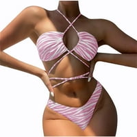 Ruziyoog donje rublje za žene seksi bikini modne žene split kupaći kostim show struk stripe isječak