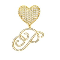 Duhgbne Fashion Gold Početni slovo Privjesak Privjesak ANKLET PUNK HOP ANKLET Link Ogrlice na narukvicu