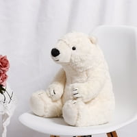 Lamuusaa bijeli medvjed plišani igračka, slatka punjena plišana jastuk za plišanje lutke za Chirstmas