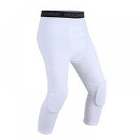 Košarkaške hlače sa jastučićima za koljena, crno bijeli jastučići za koljevce kompresijske hlače, kaprim