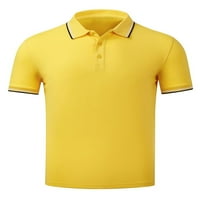 Groanlook Men Short rukav, pune boje polo majice Ležerne prilične fit teniske dukserice Lapel Golf T