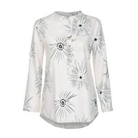 GAECUW prevelike majice za žene plus veličine Bluze s kratkim rukavima Trudeni fit pulover apstraktni