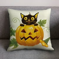 Fridja Halloween bundeva pamučna posteljina bacač jastučni jastuk CASSOW Cover Home Sofa Decor Halloween maska