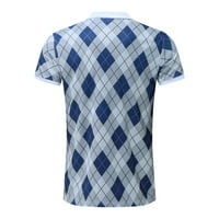 Muške polo majice Ležerne prilike ljetne ploče košulje za ispis skrenite kratkim rukavima kratkih rukava