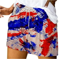 Ženska labava džepov za crtanje kratkog ljetnog čišćenja Ležerne prilike opuštena moda udobna pantalona