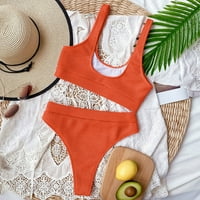 Bikinis kupaći kostim bandeau grudnjak narančasta narančasta l