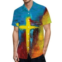 Majica kratkih rukava Up majica kratka bluza Muška ljetna plaža morska obala Digitalna 3D štampanje