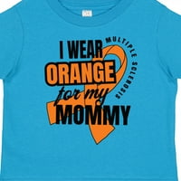 Inktastic Nosim narančastu za moju mamu višestruku sklerozu svijest o sklerozi dječaka ili majica mališana majica