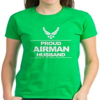 Cafepress - ponosni suprug Airman - Ženska tamna majica