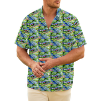 4. jula muška havajska majica SAD Nacionalna zastava Košulja Grafička majica ovratnik Street Club kratki