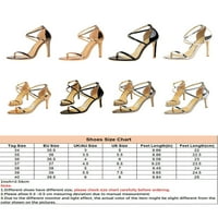 Dame visoke pete Otvorena haljina za prste Sandal Stiletto sandale modne pumpe Cipele Ženske gležnjače Seksi crne boje 5