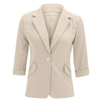 Navelike jakne za žene za žene Ženska dnevna izletna proljetna ljetna obična fit casual dugih rukava