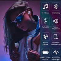 Urban Street Buds Pro True Bluetooth bežični uši za Lenovo Tab HD GEN sa aktivnom bukom Otkazivanje