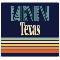 Fairview Texas Frižider magnet retro dizajn
