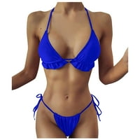 Koudehua Ženski kupaći kupaći kostimi dvije čvrste boje plus veličine Beachweby odjeća Bikini kupaći