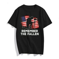 Patriotska američka zastava sjeća se majica za padnu sjećanja