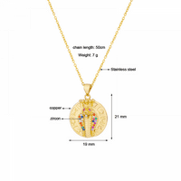 Rush Fashion Snake Privjesak ogrlica za žene, modni nakit bakra Copper set Obojeni Zircon Privjesak,