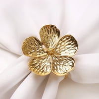 Oblik cvijeća Izvrsni prstenovi za salvete Elektroplativ proces držač salveta za dekor za stol i svakodnevnu