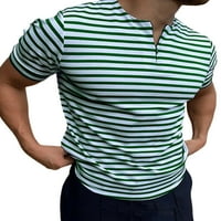 Sanviglor Men T majice V izrez za kratki rukav bluza Slim Fit Majica Travel Majica DT03- XL
