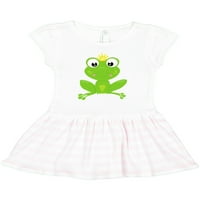 Inktastična slatka žaba, zelena žaba, kruna, žaba princa poklon djevojka toddler haljina